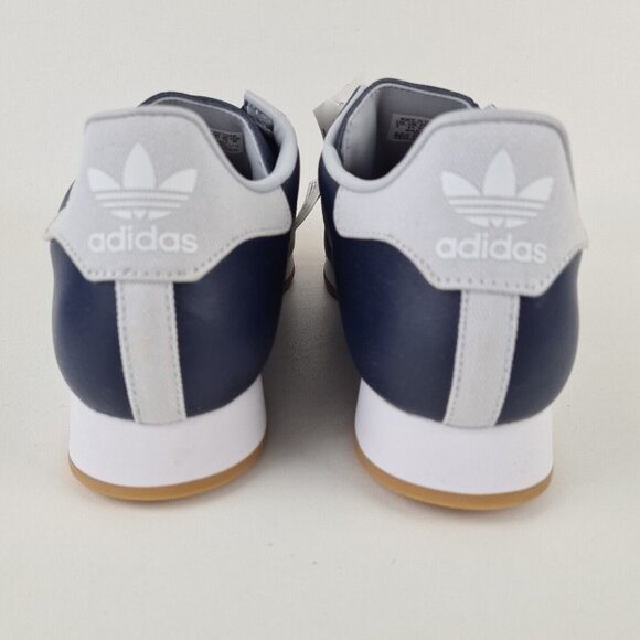 adidas Originals SAMOA Blue Grey Mens Shoes Leather Sneakers - Picture 7 of 11